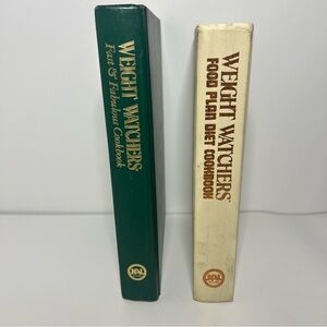 Lot of 2 VTG 1980’s Weight Watcher Cookbooks J. Nidetch